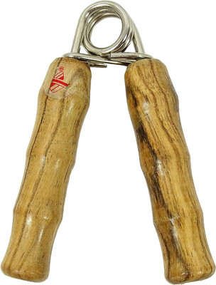 

QUINERGYS ™ Wooden Handle Grip Spring Resistance Hand Grip Hand Grip/Fitness Grip(Brown)