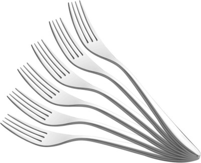 

Shapes Oslo 304 grade, 18/10 & Cup Rolled Stainless Steel Table Fork Set(Pack of 6)
