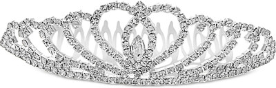 

Aaishwarya Bridal Princess Crystal Tiara Head Band(Silver)
