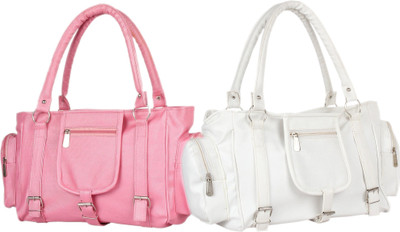 

Mountrex Hand-held Bag(Pink, White)