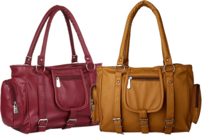 

Mountrex Hand-held Bag(Maroon, Yellow)