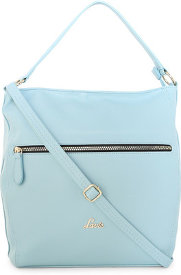 

Lavie Women Evening/Party Blue Leatherette Hand-held Bag