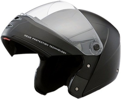 STUDDS carbon Motorbike Helmet(Black with Carbon Center strip)