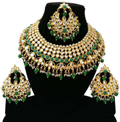 

Retailbees Alloy Jewel Set(Green)