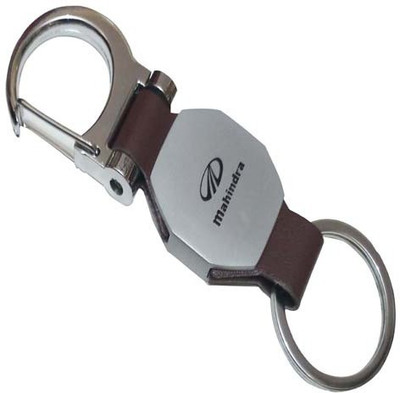 

Hims Leather & Metal with Locking Key chain For Mahindra car Key Chain