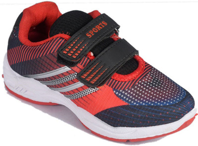 

Leon Boys & Girls Velcro Running Shoes(Red