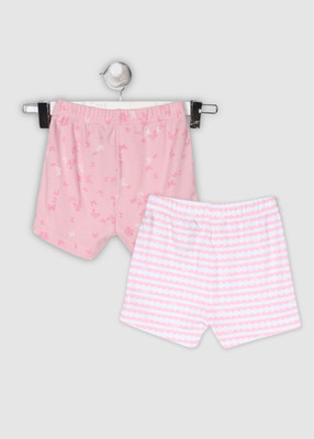 

Mini Klub Short For Girls Casual Printed Cotton(Pink, Pack of 2, Multi