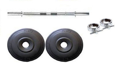

FACTO POWER 3 Feet Straight Rod (21 mm), Rod Locks & 10 Kg. (5 Kg x 2) Weight Plates Gym & Fitness Kit