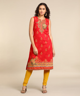 biba-women-printed-straight-kurtared