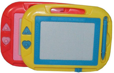 

Qweezer ( PACK OF 2 PCS ) Education Learning Drawing Magic Slate ( small size )& Writing Board For Kids ( multi colour )(Multicolor)