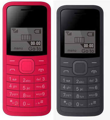 

I Kall K73 Combo of Two Mobiles(Red&Black)