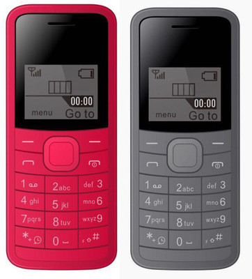 

I Kall K73 Combo of Two Mobiles(Red&Grey)