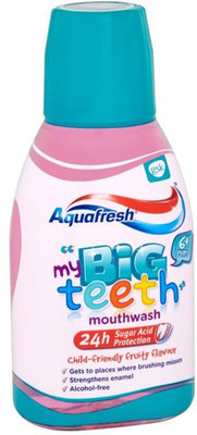 

Aqua Fresh My Big Teeth Mouthwash (6Y+) - 300ml (Fruity Flavour) - Fruity Flavour(300 ml)