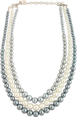 

JouelArts Pearl Silver Plated Alloy Necklace