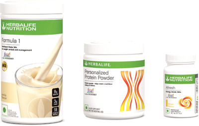 

Herbalife Nutrition F1 - Vanilla Shake 500 g, PPP 200 g, Afresh Lemon 50 g Protein Blends(750 g, Vanilla)