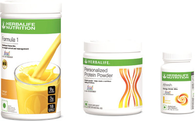

Herbalife Nutrition F1 - Mango Shake 500 g, PPP 200 g, Afresh Lemon 50 g Protein Blends(750 g, Mango)