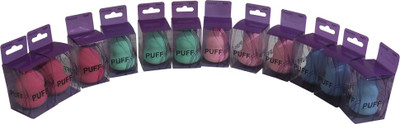 

Mopi Makeup Beauty Foundation Cream Powder Liquid Blender Spong Puff multicolour pack of 12