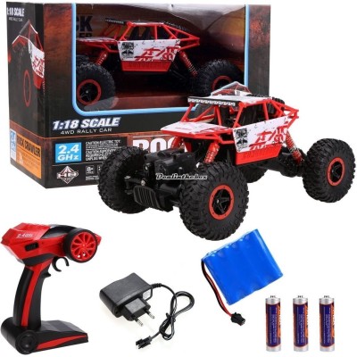 

M-Alive 1:18 Scale 2.4 Ghz 4 Wheel Drive Rock Crawler Rally Car (Multicolor)