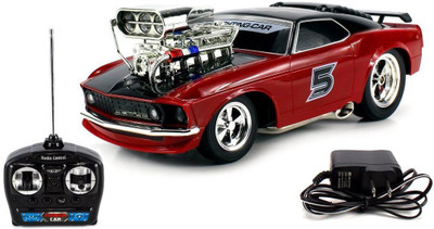

Pacific Toys Super 5 Ford Mustang Boss 429 Remote Control RC Muscle Car, Red(Multicolor)