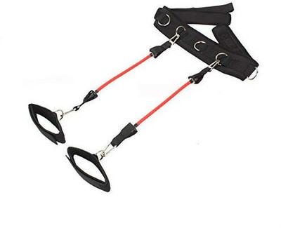 

Zahuu 3-in-1 Thigh, Booty, Vertical Jump Leg Resistance Band - 30 LB Resistance Resistance Tube(Red, Black), Black;red