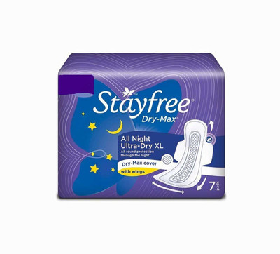Stayfree All Night Ultra-Dry Xl 7 Pad Sanitary Pad