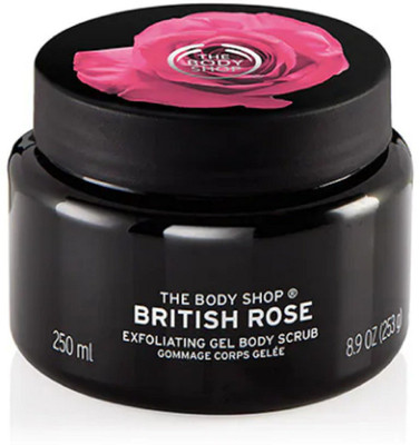 

The Body Shop British Rose Body Scrub Exfoliating feels exquisite with this beautiful gel textured body scrub with real rose petals. Scrub(250 ml)