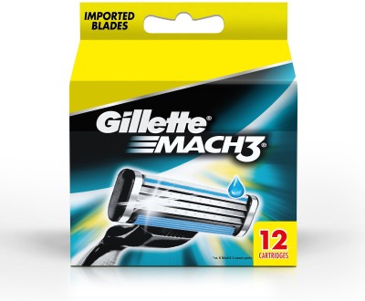 Gillette Mach 3 Cartridge  (Pack of 12)