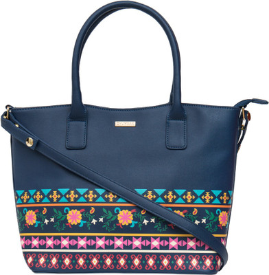 Chumbak Women Casual Blue PU Hand-held Bag