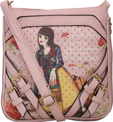 

Bee fashionable Women Evening/Party, Casual, Formal, Sports Pink PU Sling Bag