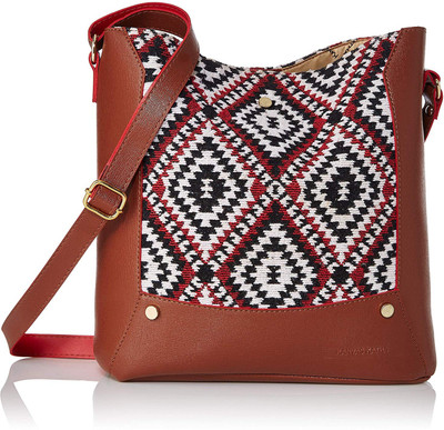 

Kanvas Katha Women Casual Multicolor PU Sling Bag