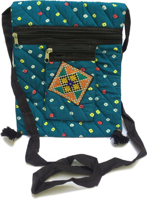 

HS Bag's Women Casual Blue Cotton Sling Bag