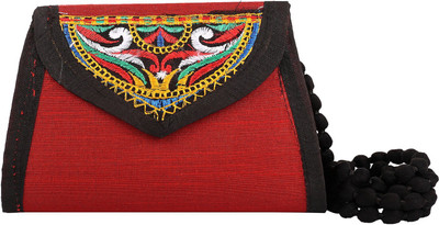

Craft Trade Women Evening/Party Maroon Cotton Sling Bag