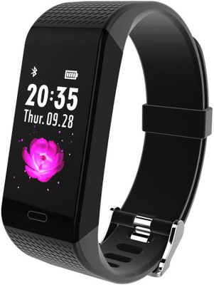 

Zahuu Wave O2 Colored Smart Band (Black)(Black Strap, Size : Free)