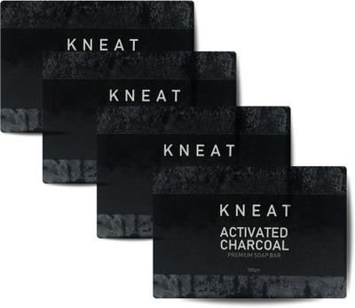 

KNEAT Activated Charcoal Soap (Pack of 4)(400 g, Pack of 4)