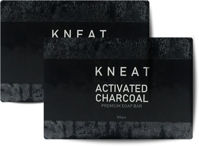 

KNEAT Activated Charcoal Soap (Pack of 2)(200 g, Pack of 2)