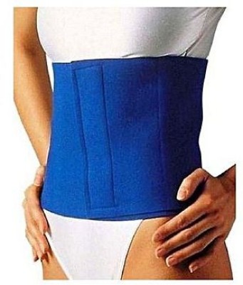 smile4u Belly Tummy Waist Belt Trimmer Back Support Weight Loss Fat Burner(PACK OF 2) Abdominal Belt(Blue)