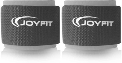 

JoyFit Ankle Straps with Pad and D Ring for Cable Machine, Exercises for Men and Women Ankle Support (Free Size, Grey)