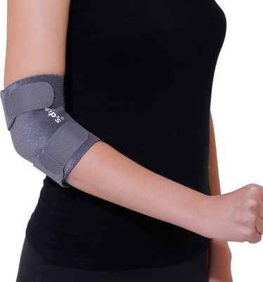 

Grip's Support Band for Tennis Elbow Pain / Gym (R 04) Elbow Support (Free Size, Grey)
