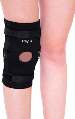 

Grip's Knee Cap / Pads / Guard with Hinges for Knee Pain / Arthritis / Gym (G 01) Knee Support(Black