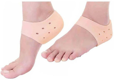 

Mezire Standard Silicone Gel Heel Socks 1 Pair for Dry Hard Foot Cracked Heels Repair,Foot Treatment , Heel Protector, Dead Skin Remover, Heel Pain Relief Open Toe Silicon Foot Care For Men Boy Male Women Girl Ladies Heel Support Heel Support, Orange