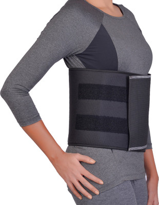Orthtex Abdominal belt Universal Size Adjustable Abdominal Belt(Black)