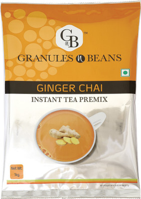 

Granules and Beans Ginger (Adrak) Instant Tea Premix - ! KG Ginger Instant Tea(1 kg, Pouch)