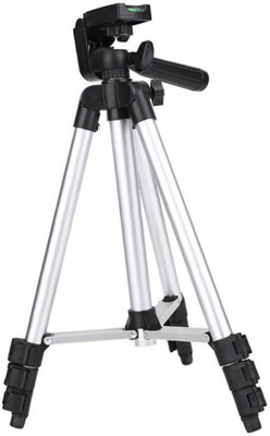 

CALLIE 3110 Foldable Camera 3D Head & Quick Release Plate {Silver} by Rewy Tripod(Silver, Supports Up to 3000)