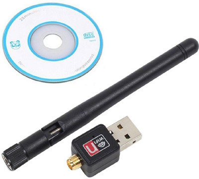 

Blue Birds WiFi Dongle 802.11n WM2 Small Wireless 900 Mbps 2.4ghz Lan With Antenna USB Adapter(Black)