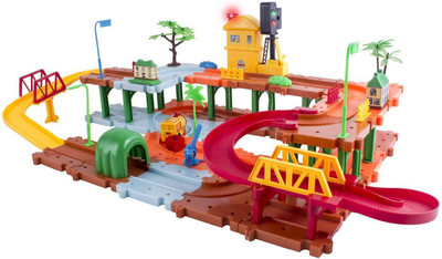 

Pacific Toys Traffic Light Train Set with Music and Lights, Multi Color(Multicolor)