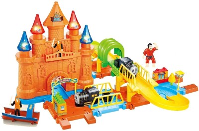 

Pacific Toys Pirates Track Combination 28 Train Set with Light Effects, Multi Color(Multicolor)