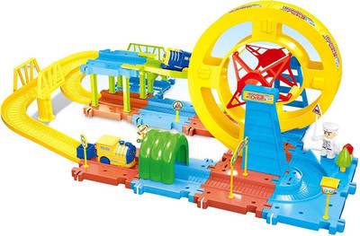 

Pacific Toys Wheel Track Set for Boys and Girls to Play Together Train Tracks Fun Education Game Set(Multicolor)