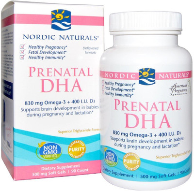 

Nordic Naturals Nordic Naturals, Prenatal DHA, 500 mg, 90 Soft Gels(90 No)