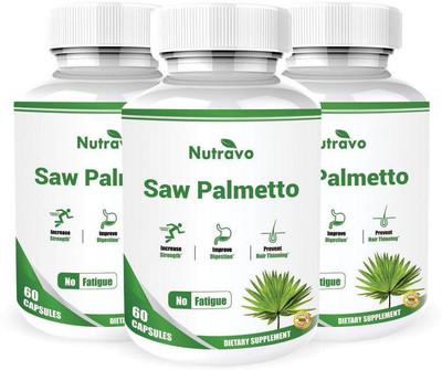 

Nutravo Saw Palmetto Extract - 60 Capsules (Pack of 3)(180 g)
