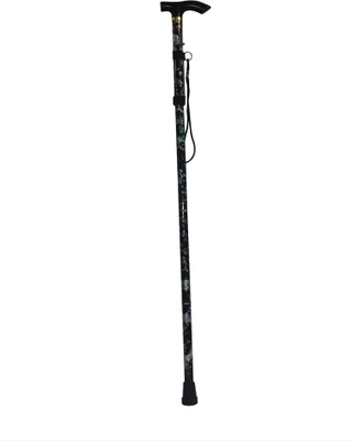 

Mopi Health Track Folding Walking Stick (Green printed ) Walking Stick